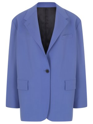Пиджак шерстяной MANTU. Цвет: голубой