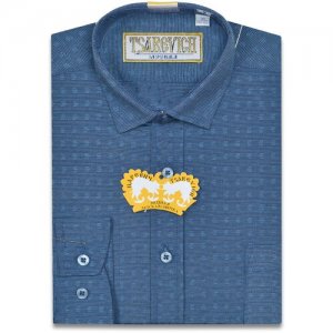 Рубашка детская Cortes 7 размер (152-158) Tsarevich. Цвет: синий