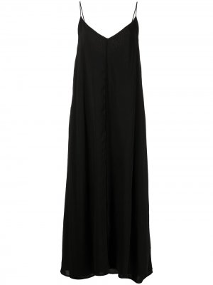 Двухслойное платье VOZ. Цвет: черный