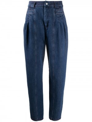 Зауженные джинсы с завышенной талией Koché. Цвет: синий