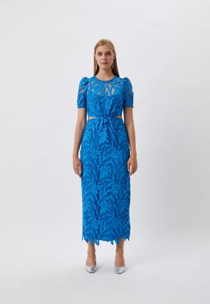 Платье ML Monique Lhuillier. Цвет: голубой