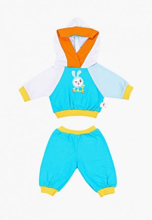 Одежда для куклы Карапуз Малышарики. Спортивный костюм, 40-42 см. Цвет: голубой