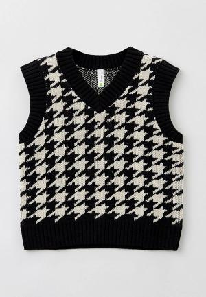 Жилет Sela School collection. Цвет: разноцветный