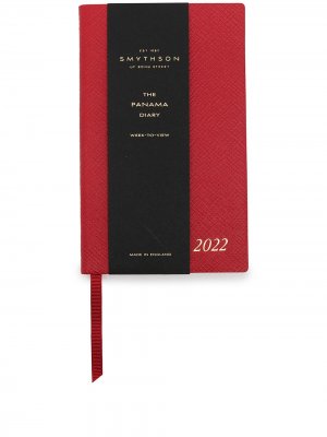 Записная книжка 2022 Panama Smythson. Цвет: красный