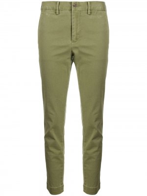 Укороченные брюки средней посадки Polo Ralph Lauren. Цвет: зеленый