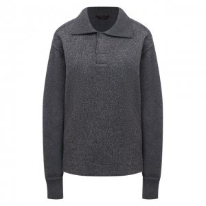Шерстяной свитер Zegna Couture. Цвет: серый