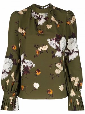 Barnaby floral-print blouse Erdem. Цвет: зеленый