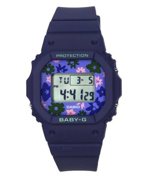 Baby-G Retro Flower Field Digital Blue Resin Strap Quartz BGD-565RP-2 100M Women s Watch Casio