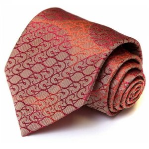 Стильный мужской галстук 54260 Christian Lacroix. Цвет: красный