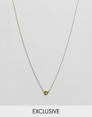 Золотистое ожерелье с подвеской Aetherston. Цвет: золотой