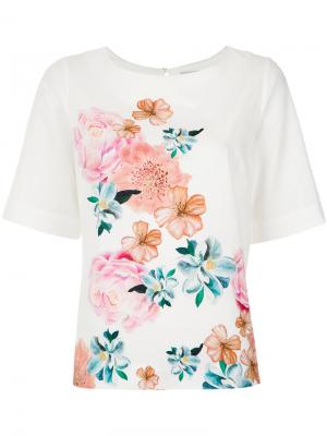 Floral print blouse Isolda. Цвет: белый