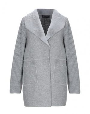 Легкое пальто GIULIA VALLI. Цвет: серый