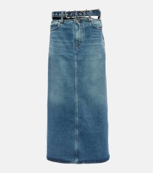 Джинсовая юбка макси с y-образным поясом , синий Y/Project