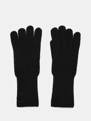 Перчатки Armani Exchange. Цвет: черный