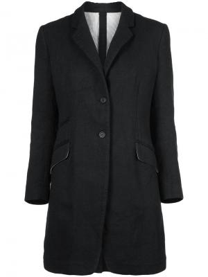 Пальто с застежкой на две пуговицы Forme Dexpression D'expression. Цвет: чёрный