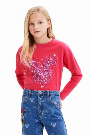 Хлопковая рубашка Disney с длинными рукавами для детей/топор , розовый Desigual