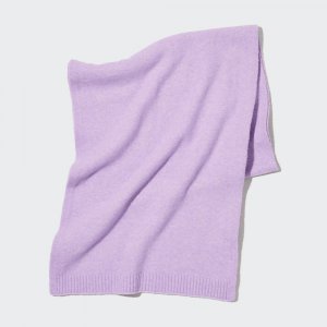 Женский шарф из пряжи суфле, синий/фиолетовый Uniqlo