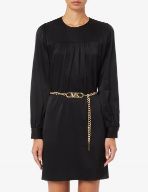 Мини-платье с длинными рукавами Michael Kors, черный Kors