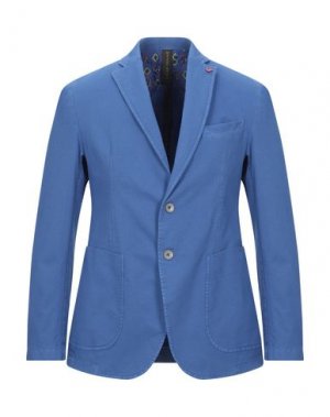 Пиджак MAISON BRAVE. Цвет: ярко-синий