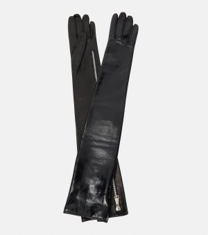 Кожаные перчатки , черный Alessandra Rich