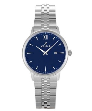 Profile Кварцевые женские часы из нержавеющей стали с синим циферблатом 40215STN104 Westar