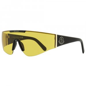 Солнцезащитные очки унисекс с окантовкой ML0247 01E Черное золото 0 мм Moncler