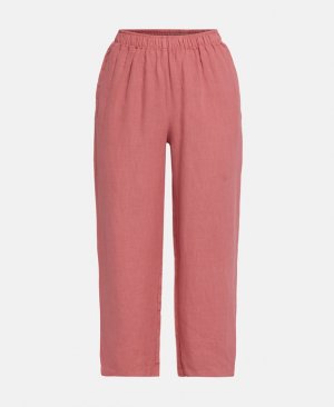 Льняные брюки, античный розовый 0039 ITALY
