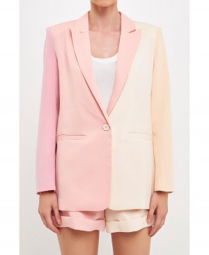 Женский пиджак с цветными блоками endless rose