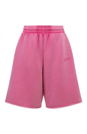 Хлопковые шорты VETEMENTS. Цвет: розовый