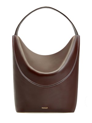 Кожаный тоут Pavo ручной работы с внутренним клатчем NEOUS. Цвет: коричневый