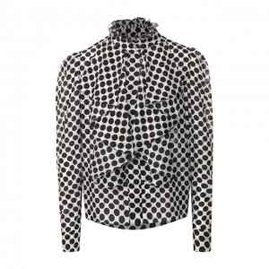 Шелковая блузка Alexandre Vauthier. Цвет: чёрно-белый