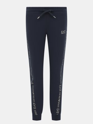 Спортивные брюки EA7 Emporio Armani. Цвет: темно-синий
