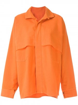Куртка с нашивкой-логотипом Osklen. Цвет: оранжевый