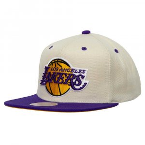 Кепка Sail 2 Tone Snapback Hat Los Angeles Lakers MITCHELL AND NESS. Цвет: бежевый