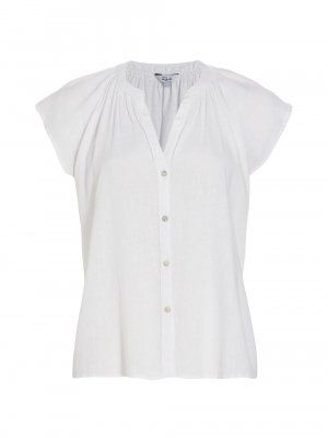Alena Льняная рубашка с пуговицами спереди , белый Rails