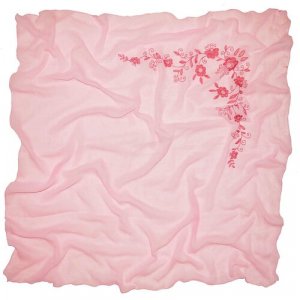 Платок ,95х95 см, розовый Vista. Цвет: розовый