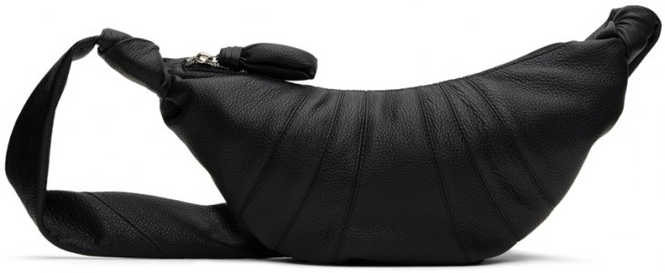Черная маленькая сумка для круассанов , цвет Black Lemaire