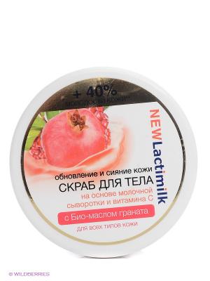 Скраб для тела обновление и сияние кожи Lactimilk. Цвет: белый