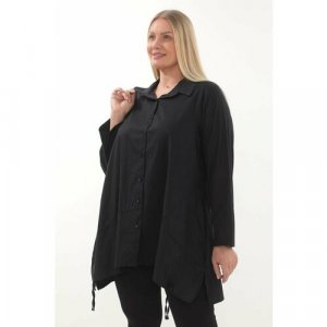 Блуза , размер 4XL, черный Zedd Plus. Цвет: черный