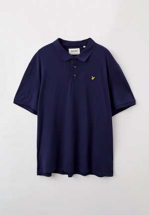 Поло Lyle & Scott Plain Polo Shirt. Цвет: синий