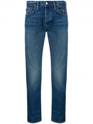Прямые джинсы средней посадки RE/DONE. Цвет: синий