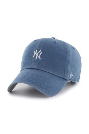 Хлопковая бейсболка MLB New York Yankees , синий 47brand