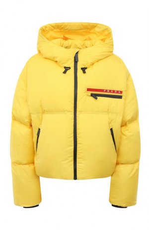 Утепленная куртка Linea Rossa Prada. Цвет: жёлтый