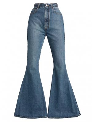 Расклешенные джинсы с высокой посадкой , синий Alaïa