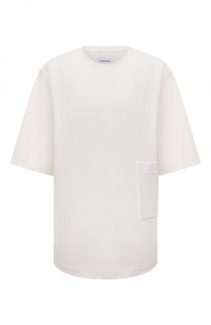 Хлопковая футболка Tanaka. Цвет: кремовый