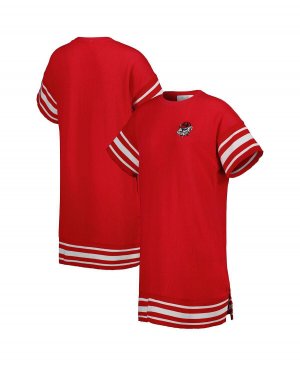 Красное женское платье-футболка с каскадом Georgia Bulldogs , красный Touch