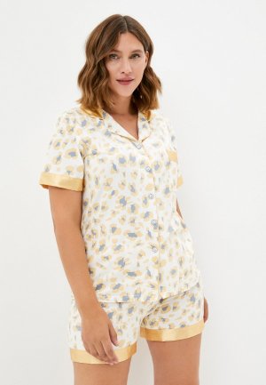 Пижама UnicoModa. Цвет: бежевый