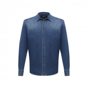Джинсовая рубашка 7 For All Mankind. Цвет: синий