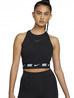 Укороченный топ Спортивная одежда, черный Nike