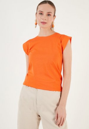 Базовая футболка CREW NECK , цвет orange LELA